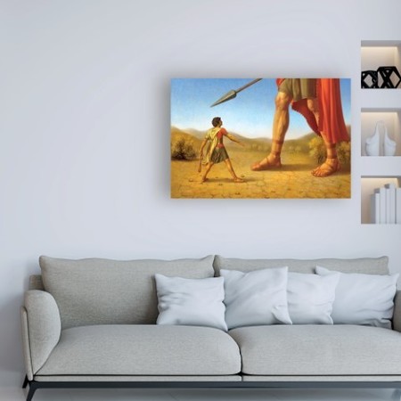 Trademark Fine Art Dan Craig 'David And Goliath' Canvas Art, 30x47 ALI46403-C3047GG